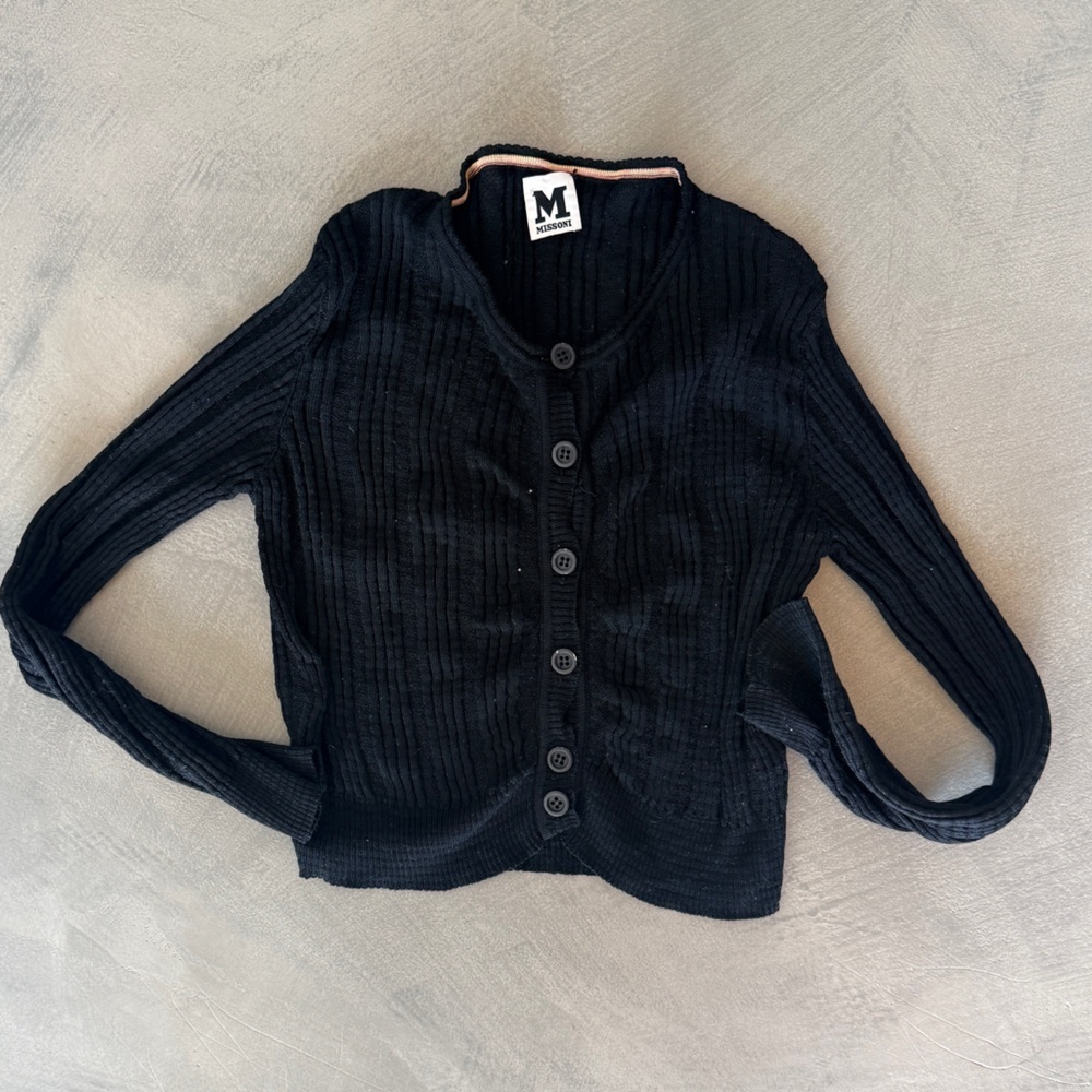 Missoni Black Knit Button Front Cardigan -FITTED 8